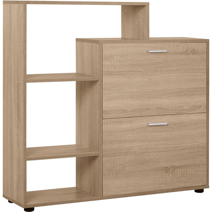 Zapatero madera 101x25x98cm organizador multifuncional estantes ajustables