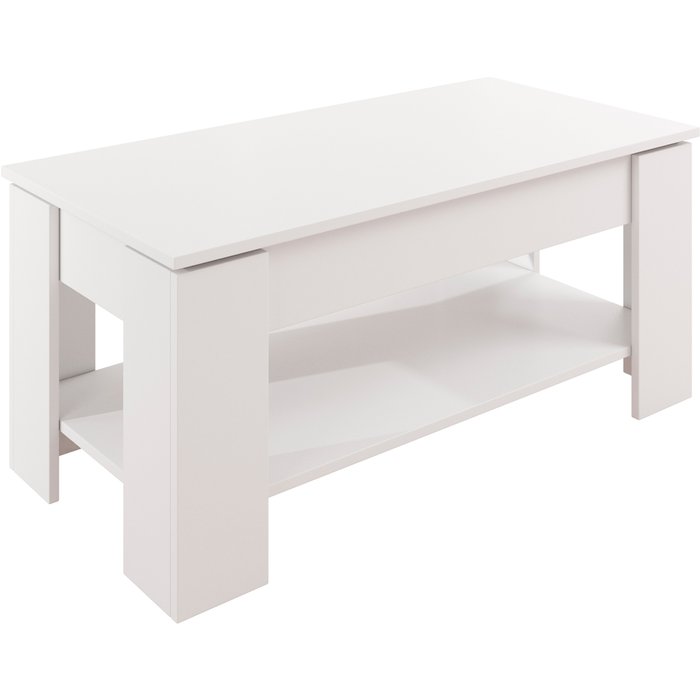 Mesa de centro elevable nina color blanco
