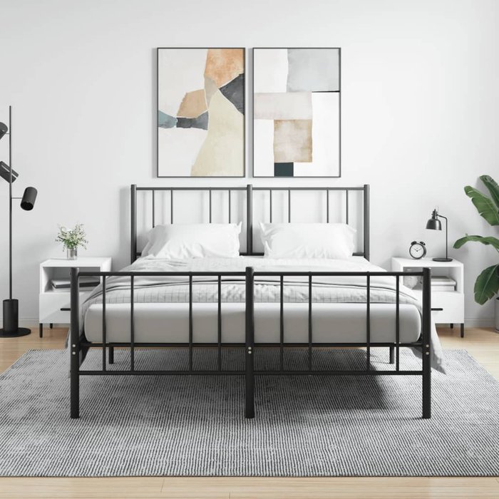 Mesitas de noche 2 uds madera ingeniería blanco 40x35x47,5 cm - comfortxl