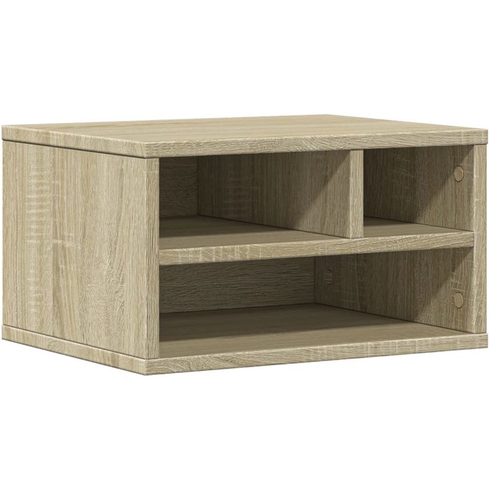 Soporte impresora madera ingeniería roble sonoma 40x32x22,5 cm - comfortxl