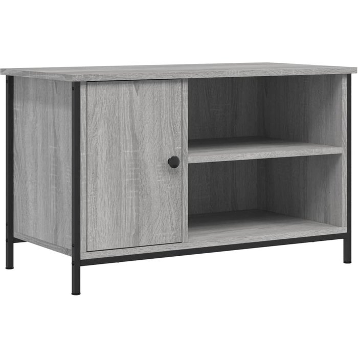 Mueble tv sonoma gris 80x40x50 cm madera contrachapada