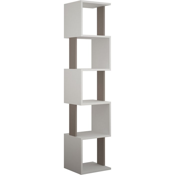 Librería piri moca claro blanco