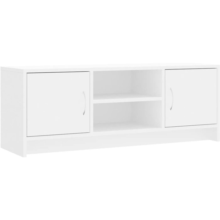 Mueble tv blanco 102x30x37,5 cm de madera contrachapada