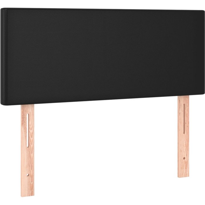 Cabecero de cuero sintético negro 90x5x78/88 cm - comfortxl