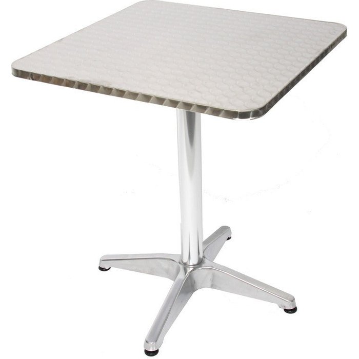Mesa de bistro para terraza/bar 70 cm de alto aluminio mdj04039