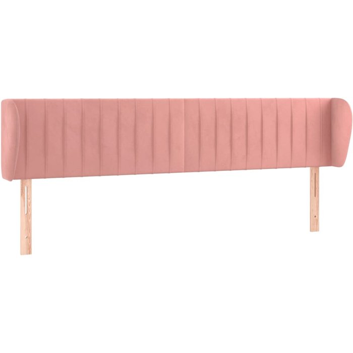 Cabecero de terciopelo rosa 163x23x78/88 cm - comfortxl