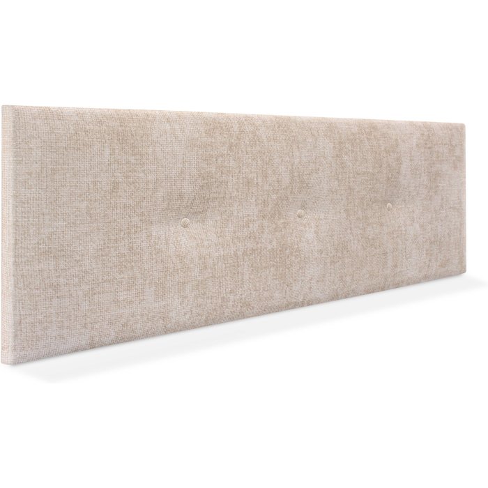 Dhome cabecero de lana natural con botones 160x50cm camas 150/160 - beige