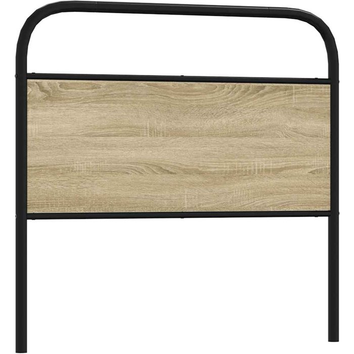 Cabecero roble sonoma 107 cm acero y madera contrachapada