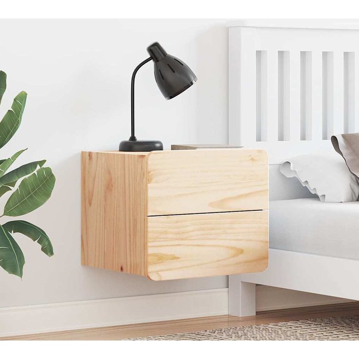 Maison exclusive - mesita de noche marrón 39 x 34 x 33 cm madera de pino maciza