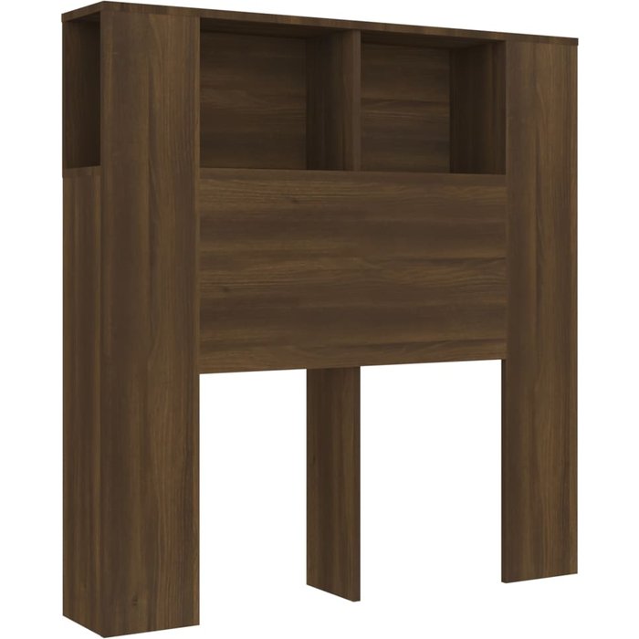 Armario cabecero marrón roble 100x18,5x104,5 cm - comfortxl