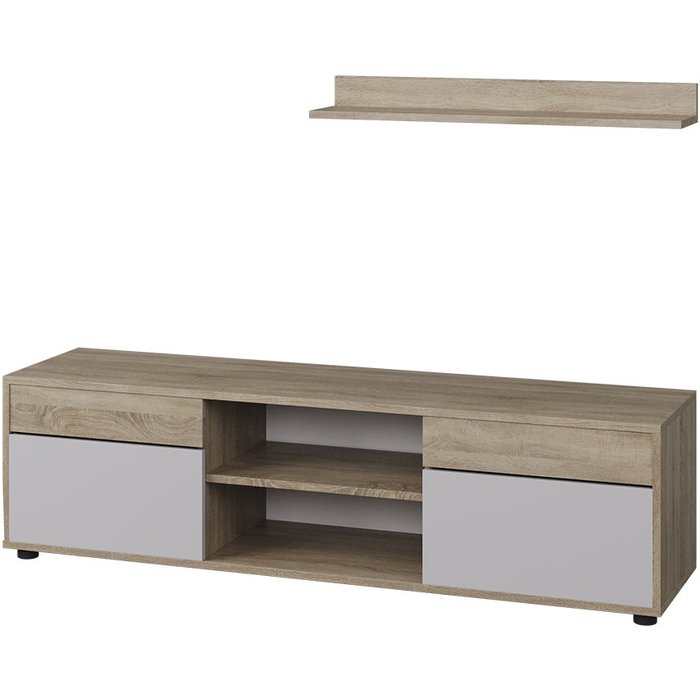 Vicco conjunto de salón berno, sonoma/blanco, 2 partes