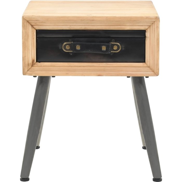 Mesita de noche madera maciza de abeto 43 x 38 x 50 cm