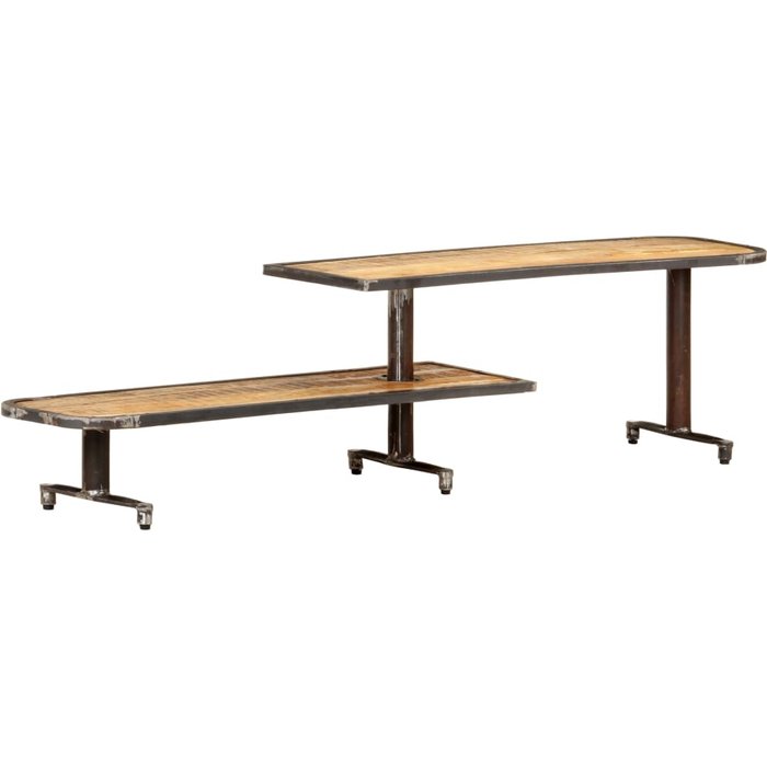 Mueble para tv de madera maciza de mango 160x30x40 cm