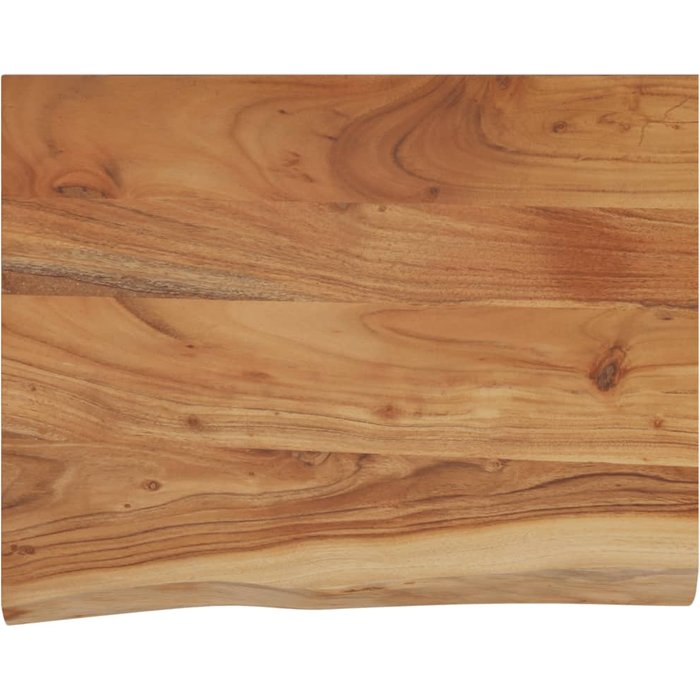 Estante pared rectangular madera acacia borde vivo 50x40x3,8 cm - comfortxl