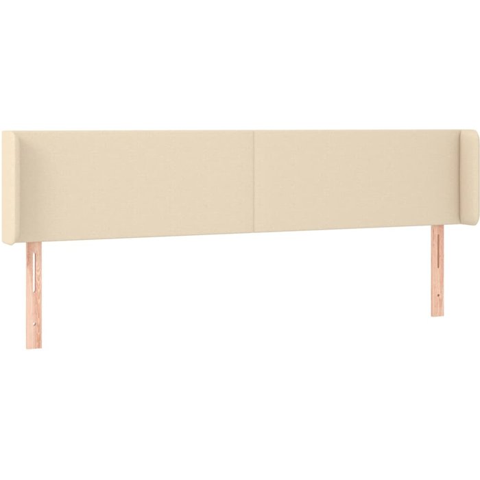 Cabecero cama - mueble cabecero de tela color crema 163x16x78/88 cm