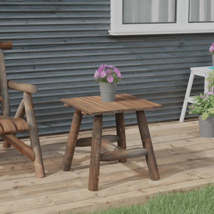 Maison exclusive - mesa auxiliar madera maciza abeto 49x49x50 cm