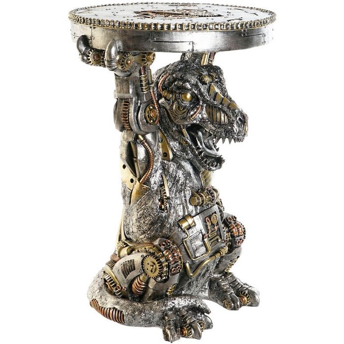 Mesa auxiliar home esprit gris multicolor resina 36 x 33 x 51 cm