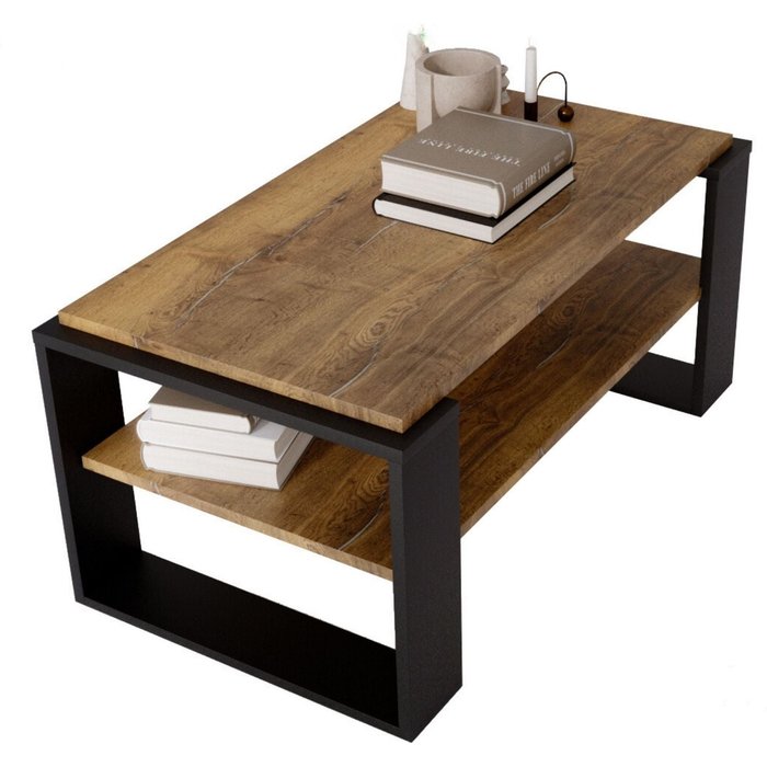 Table basse kaja96 moderne et stable pour le salon en matériau bois composite