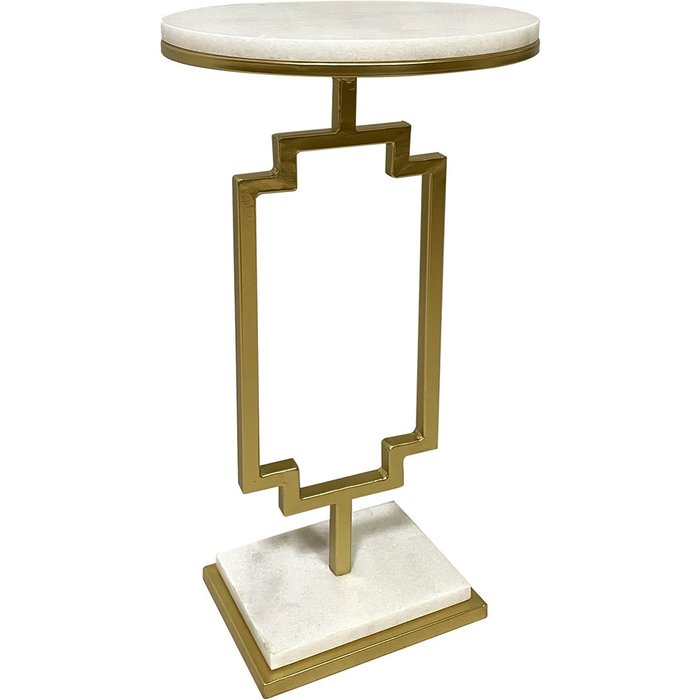 Origen home decor mesa mueble auxiliar | mesa auxiliar dorado - 60x30x30cm