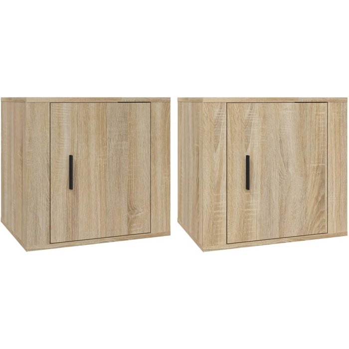Mesitas de noche 2 unidades color roble sonoma 50x39x47 cm - comfortxl