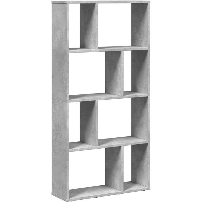 Estantería de madera de ingeniería gris hormigón 60x20x120 cm – comfortxl