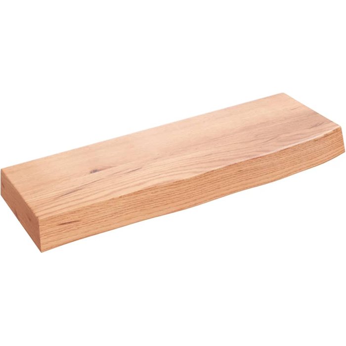 Estante de pared de madera de roble tratado marrón claro 60x20x6cm - comfortxl