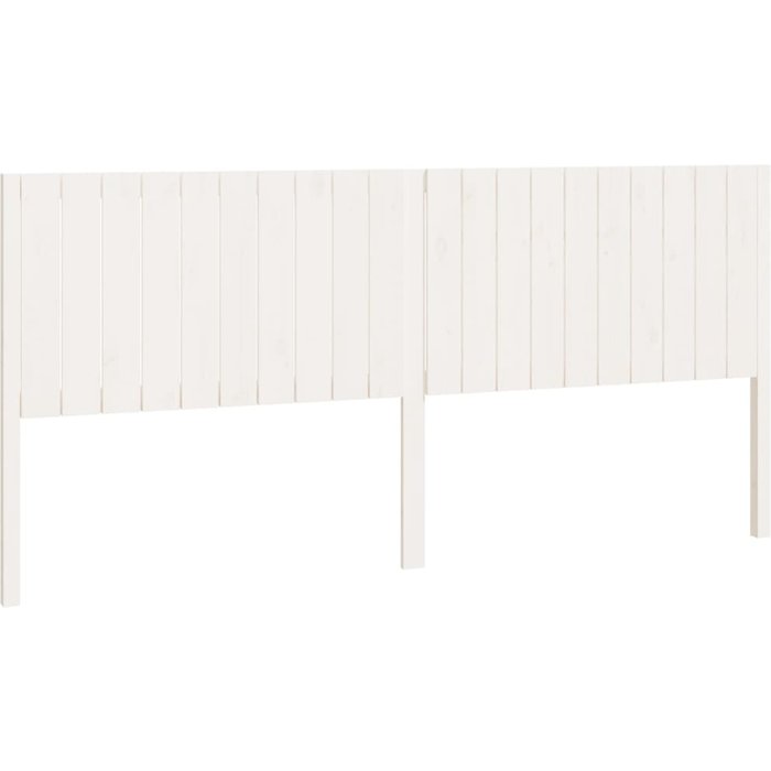 Cabecero de madera maciza de pino blanco 205,5x4x100 cm - comfortxl