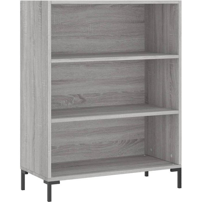 Estantería madera de ingeniería gris sonoma 69,5x32,5x90 cm – comfortxl