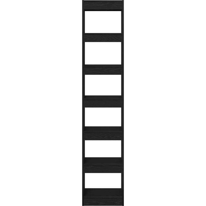 Estantería,librería,armario de libros para libros en negro de roble cfw76214