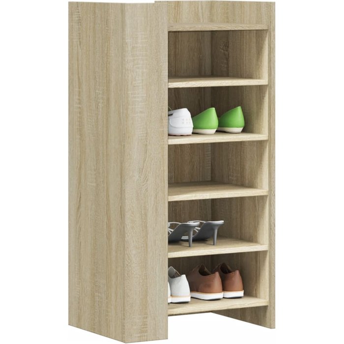 Maison exclusive - mueble zapatero madera ingeniería roble sonoma 52x37,5x100 cm