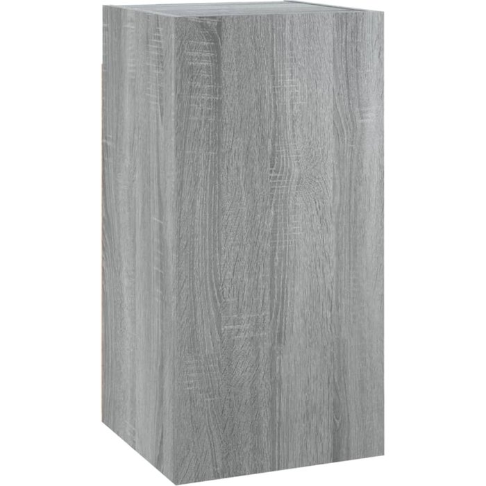 Mueble tv sonoma gris 30,5x30x60 cm madera contrachapada