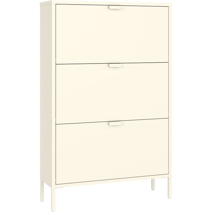 Mueble zapatero marion 3 puertas metal blanco
