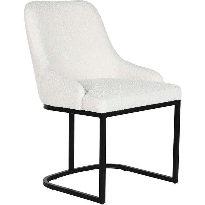 Silla de comedor home esprit blanco negro 54 x 61 x 82,5 cm