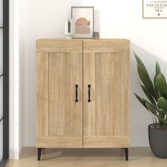 Maison exclusive - aparador de madera contrachapada color roble 69,5x34x90 cm