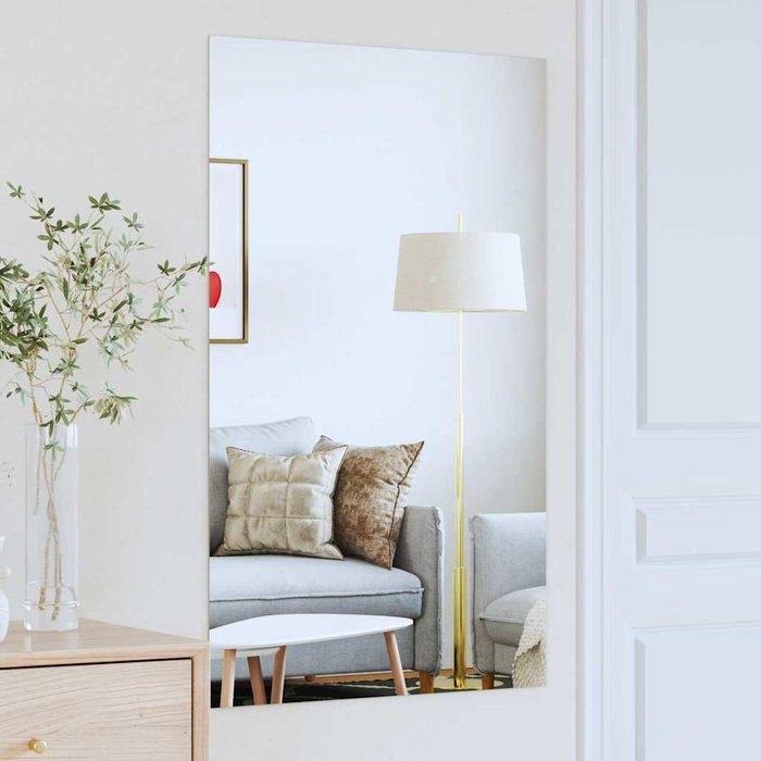 Espejo de pared rectangular 100 x 60 cm vidrio templado vidaxl