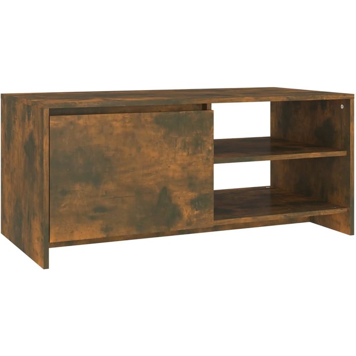 Mesa de centro madera de ingeniería roble ahumado 102x50x45 cm