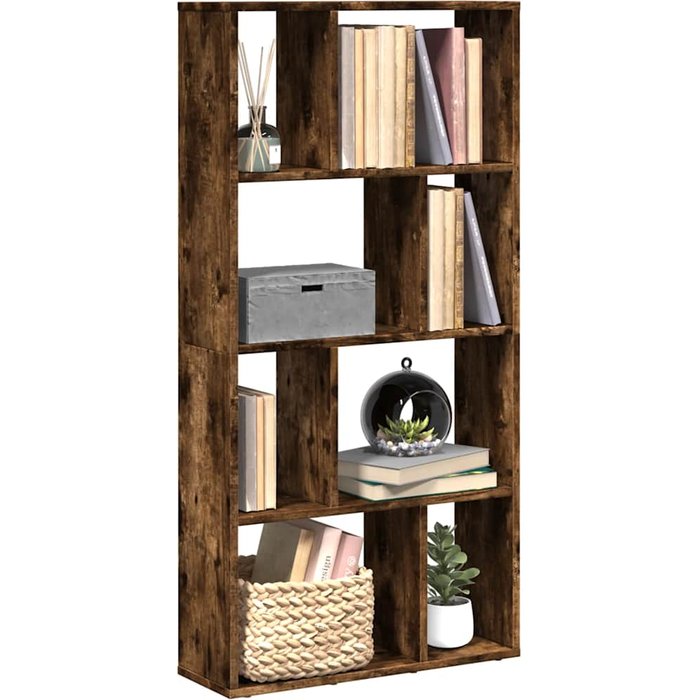 Librería de roble ahumado, 60x20x120,5 cm, madera de ingeniería. - pangivo