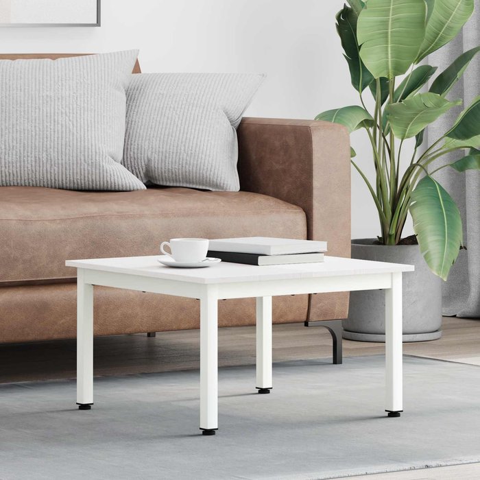 Mesa de café 60 x 60 x 36 cm madera de pino macizo vidaxl