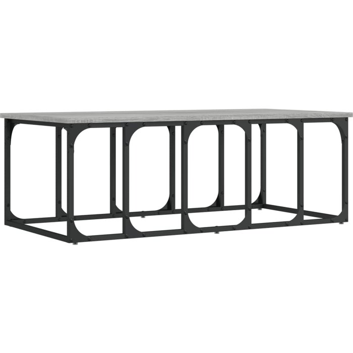 Mesa de centro madera de ingeniería gris sonoma 100x50x35,5 cm