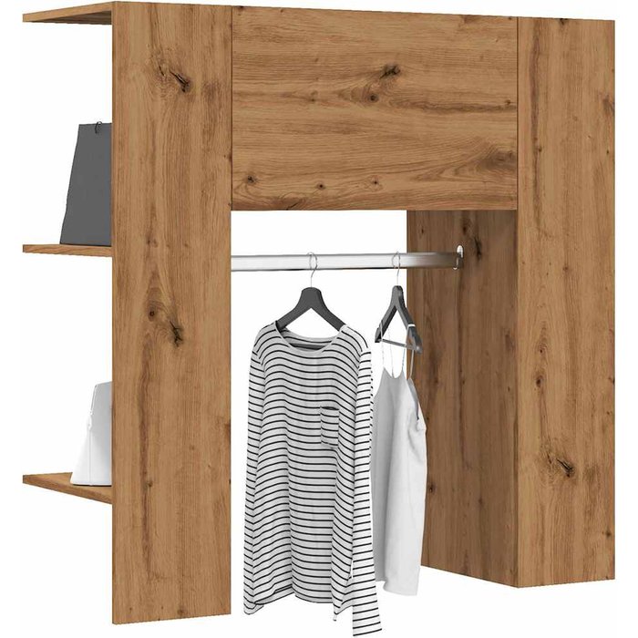 Mueble recibidor roble craft 97,5x37x99cm madera de ingeniería