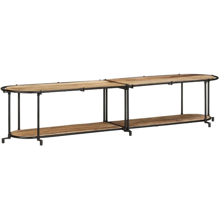 Maison exclusive - mueble de tv madera maciza de mango rugosa 200x42x40 cm