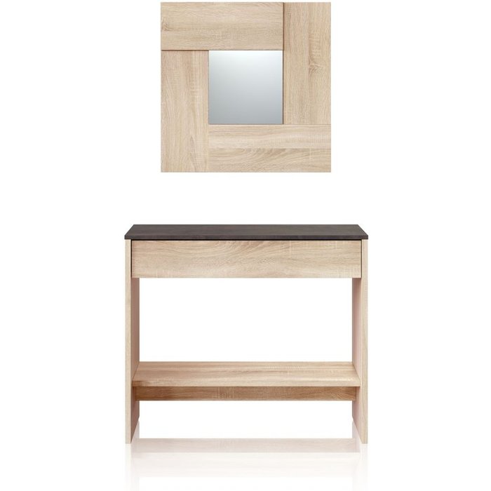 Mueble de recibidor consola ona roble canadian - óxido 92 x 79 x 33 cm