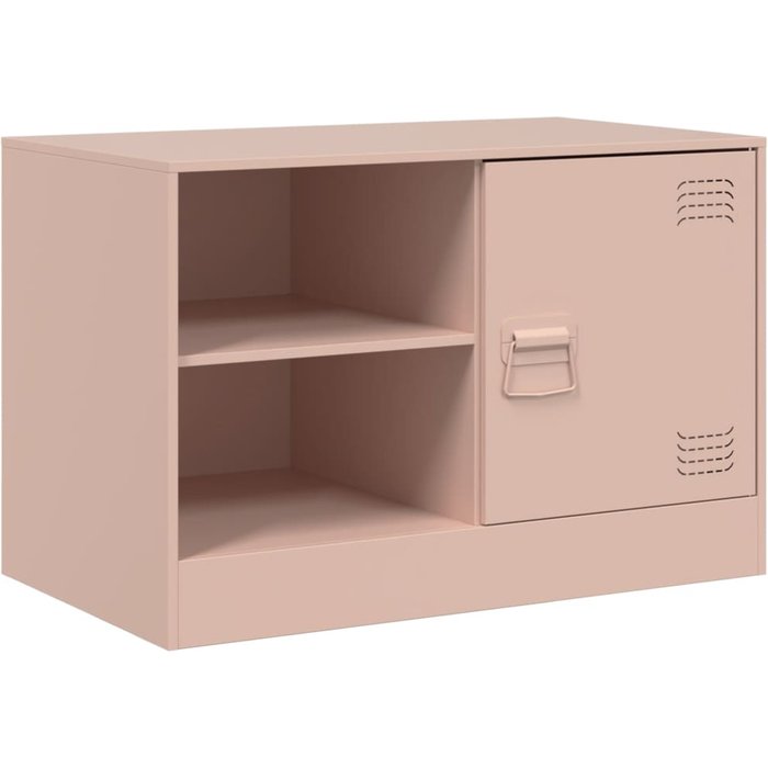 Mueble para tv | mueble de salón de acero rosa 67x39x44 cm cfw41843