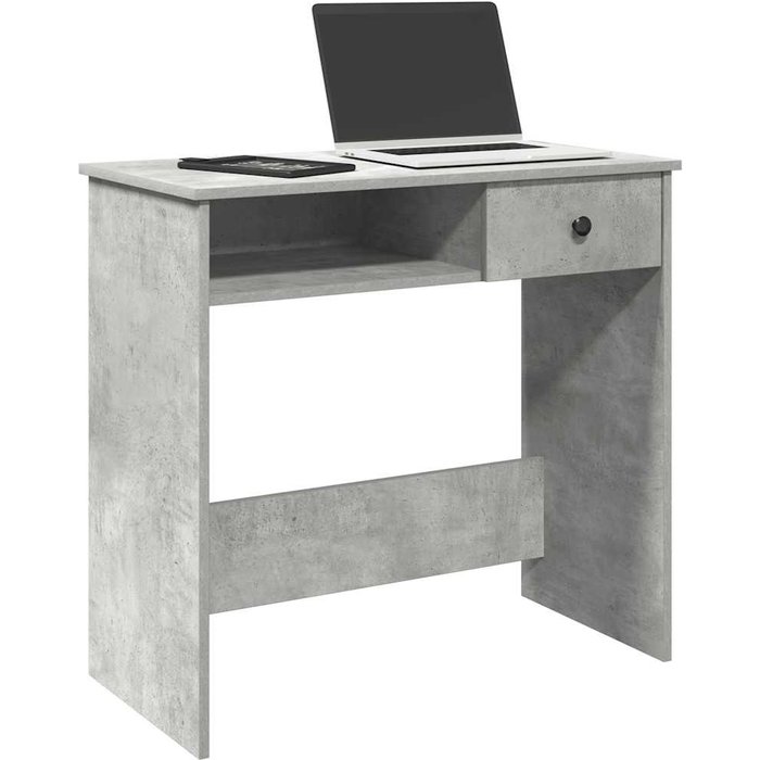 Maison exclusive - escritorio de madera contrachapada gris hormigón 80x40x75 cm