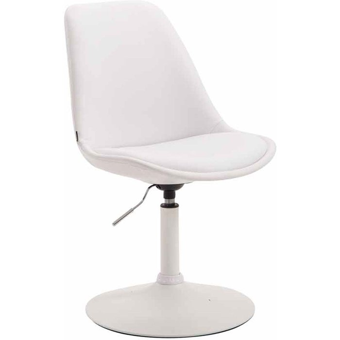 Silla maverick w símil piel blanca