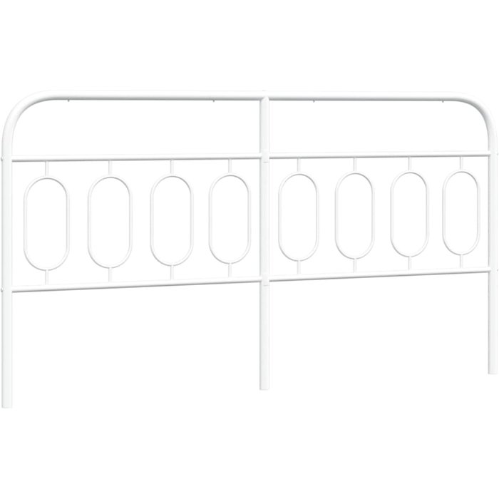 Cabecero de metal blanco 160 cm - comfortxl