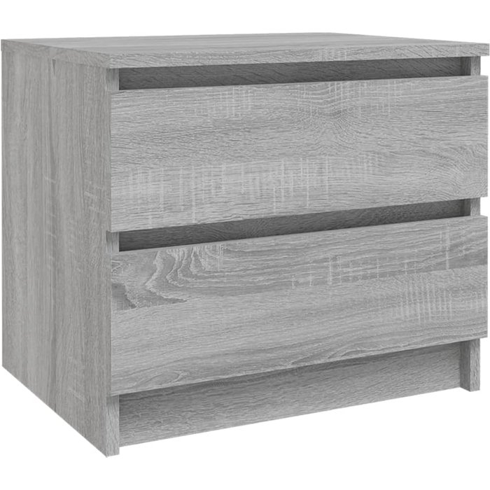Mesita de noche sonoma gris 50x39x43,5 cm madera contrachapada