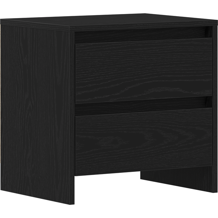 Cabecera de cama negro roble 45x34x44,5 cm madera de ingeniería cfw89411