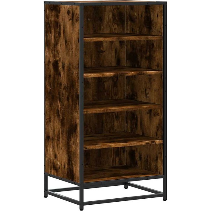 Zapatero madera contrachapada roble ahumado 48x38x97,5 cm - comfortxl
