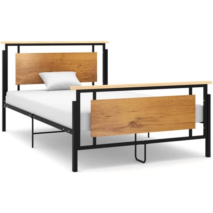 Estructura de cama sin colchón metal 120x200 cm vidaxl